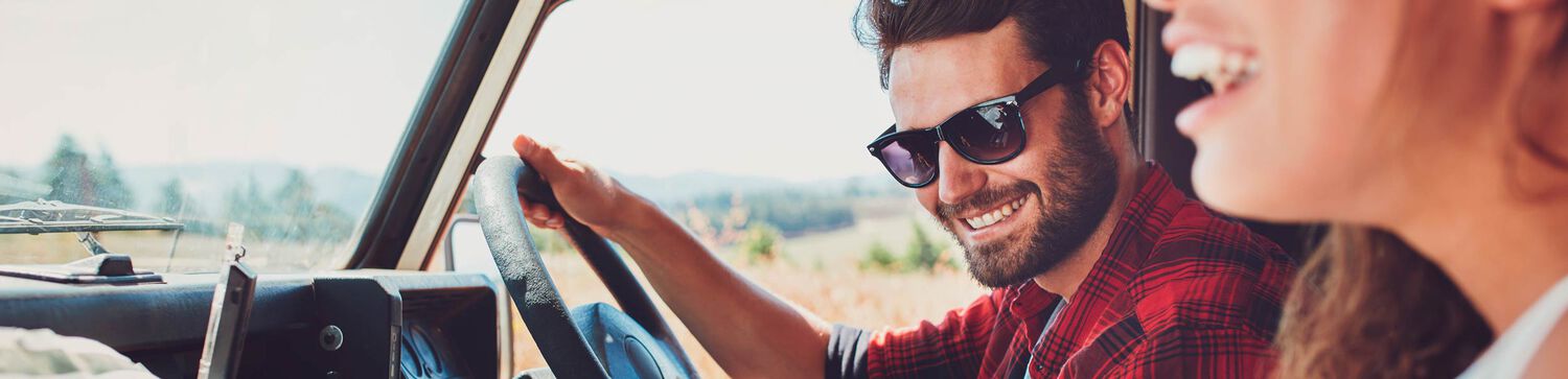 people driving in a car