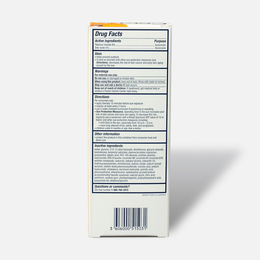 CeraVe Hydrating Mineral Face Sunscreen, 2.5 fl oz., , large image number 1