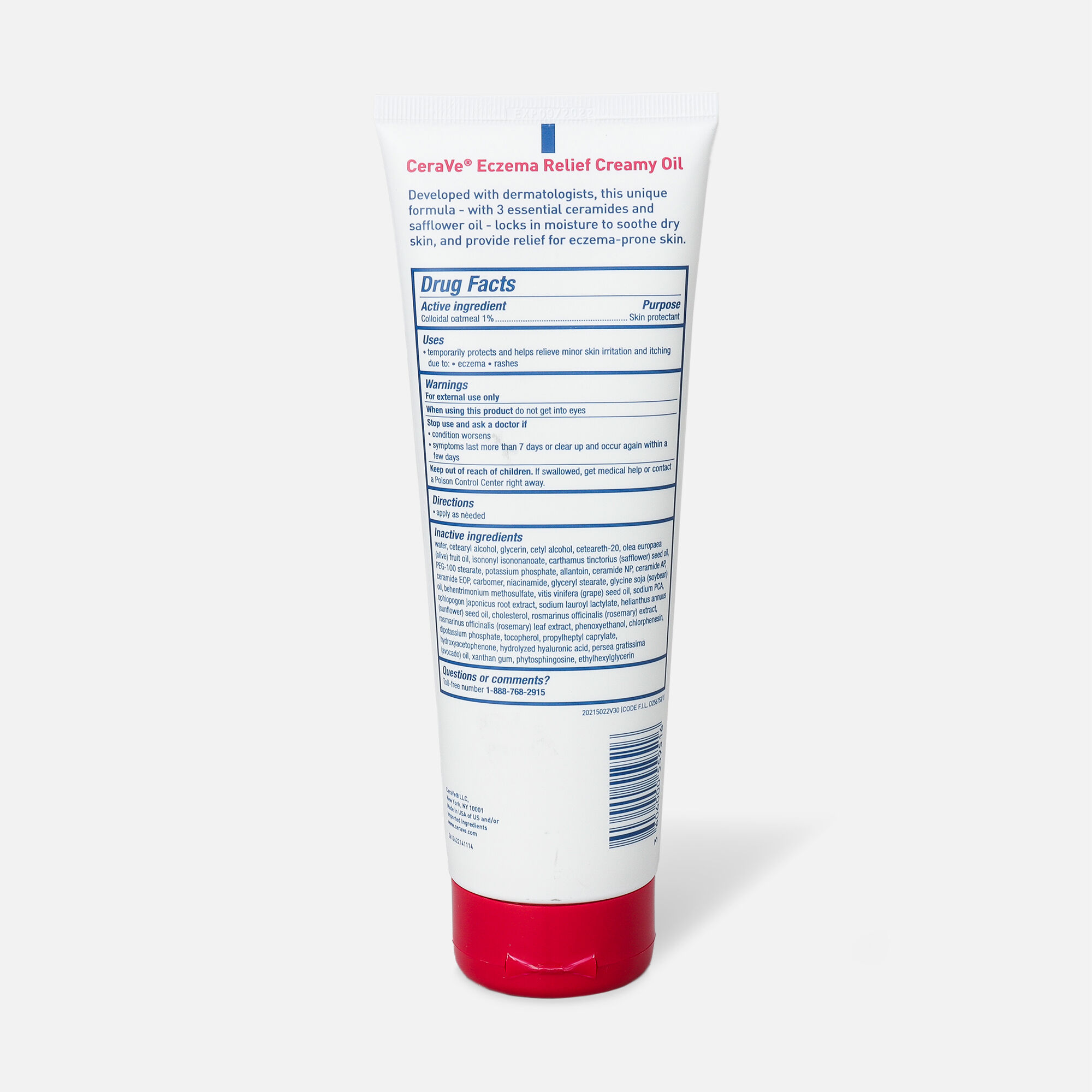 CeraVe Eczema Relief Creamy Oil, 8 oz., , large