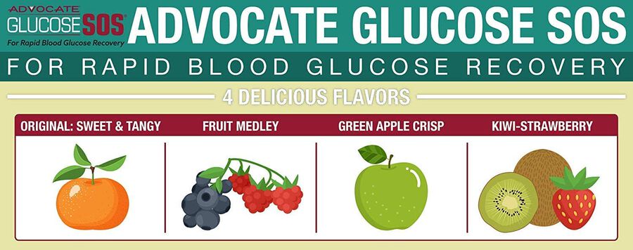 Advocate Glucose SOS Powder, Green Apple, 3.3 oz., , large image number 3