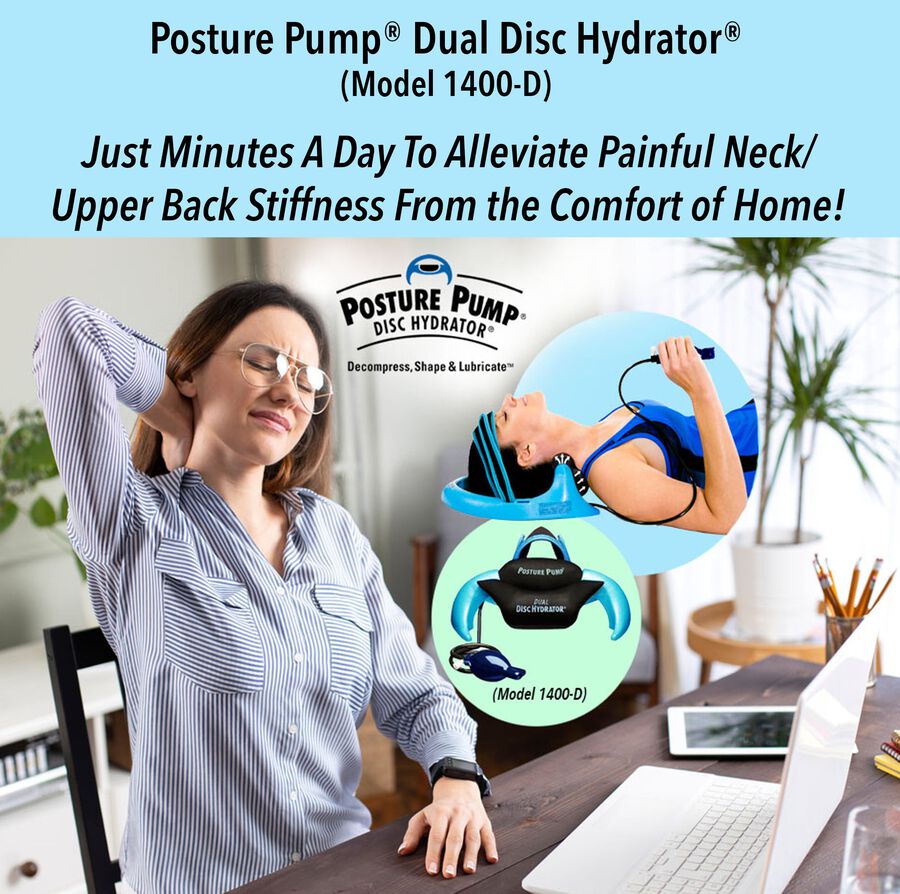 Posture Pump&reg; Dual Disc Hydrator&reg;, Relieves Neck Pain, Model 1400-D, , large image number 3