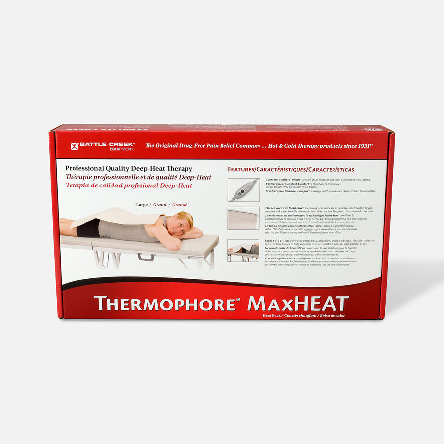 Battle Creek Thermophore&reg; MaxHEAT Moist Heat Therapy Pad, Large 14&rdquo; X 27&rdquo;, , large image number 3