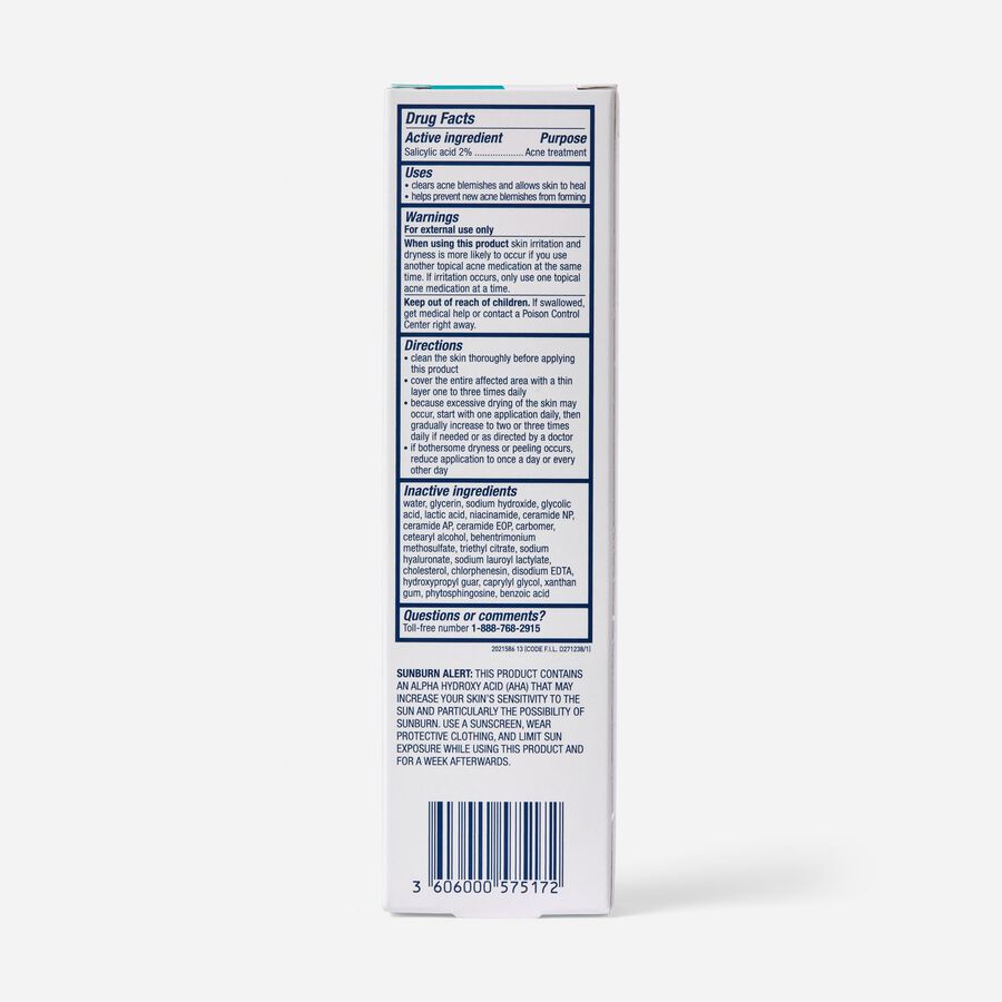 CeraVe Salicylic Acid Acne Treatment Gel, , large image number 1