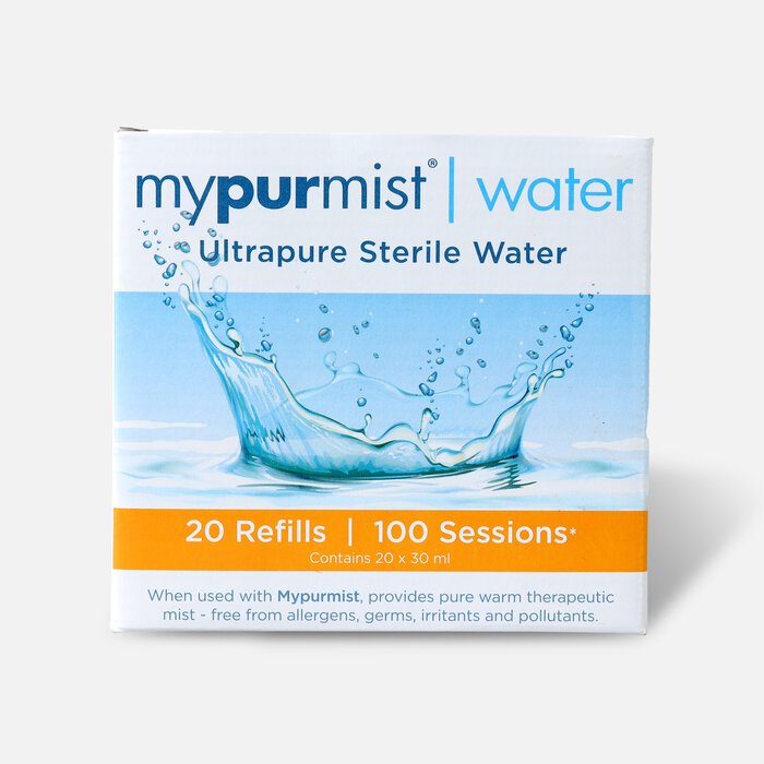 MyPurMist Ultrapure Sterile Water - 20 refills 30 mL, , large