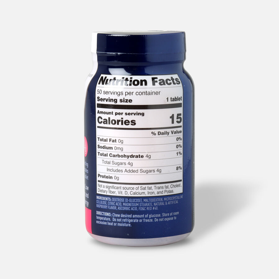 TRUEplus Glucose Tablets, Raspberry - 50 ct., , large image number 1