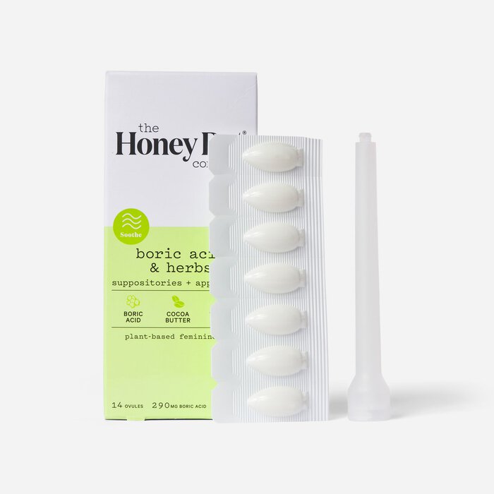 The Honey Pot Boric Acid & Herbs 7 Day Suppositories, 14 ct., , large