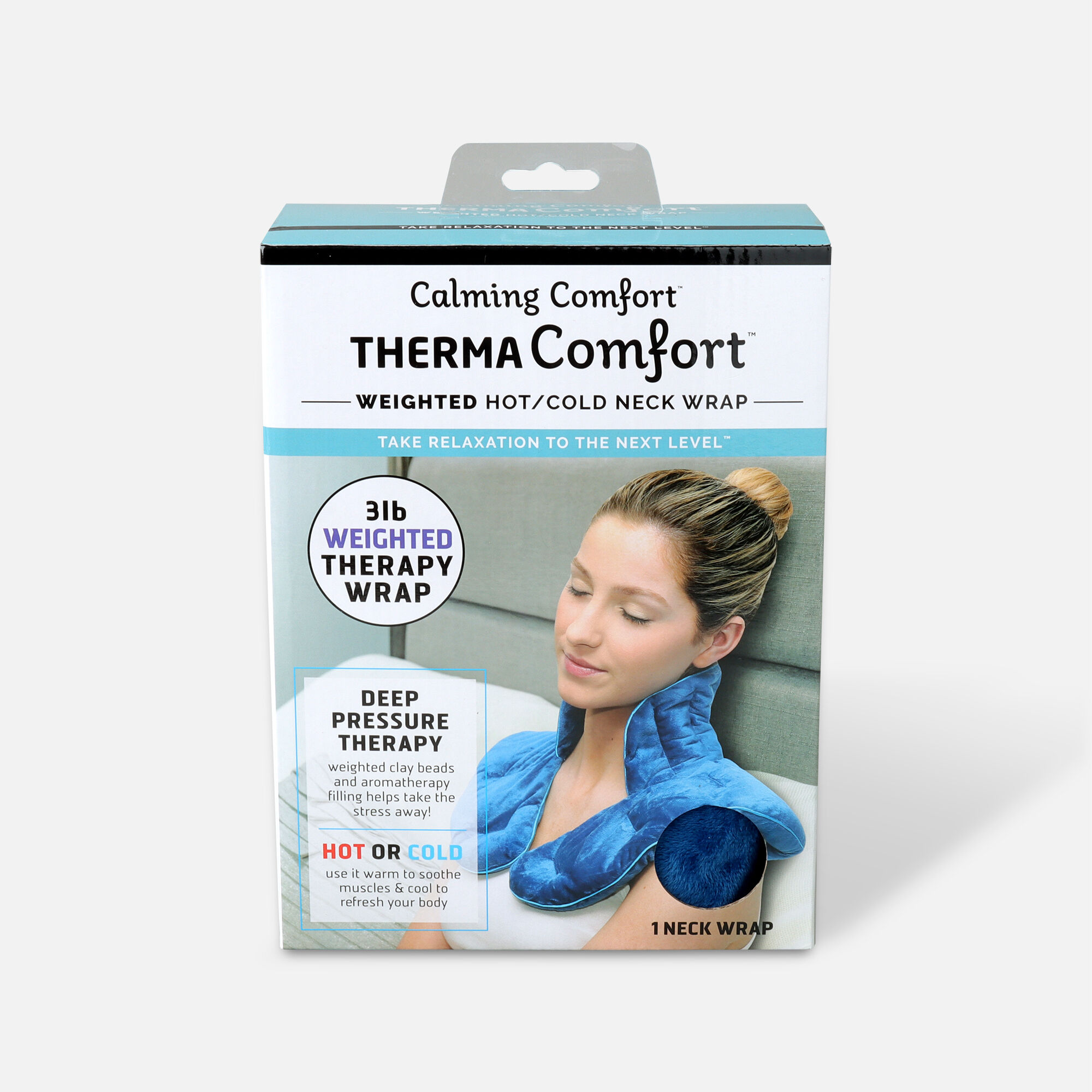 ThermaComfort™ 3 lb. Weighted Hot/Cold Neck Wrap, , large