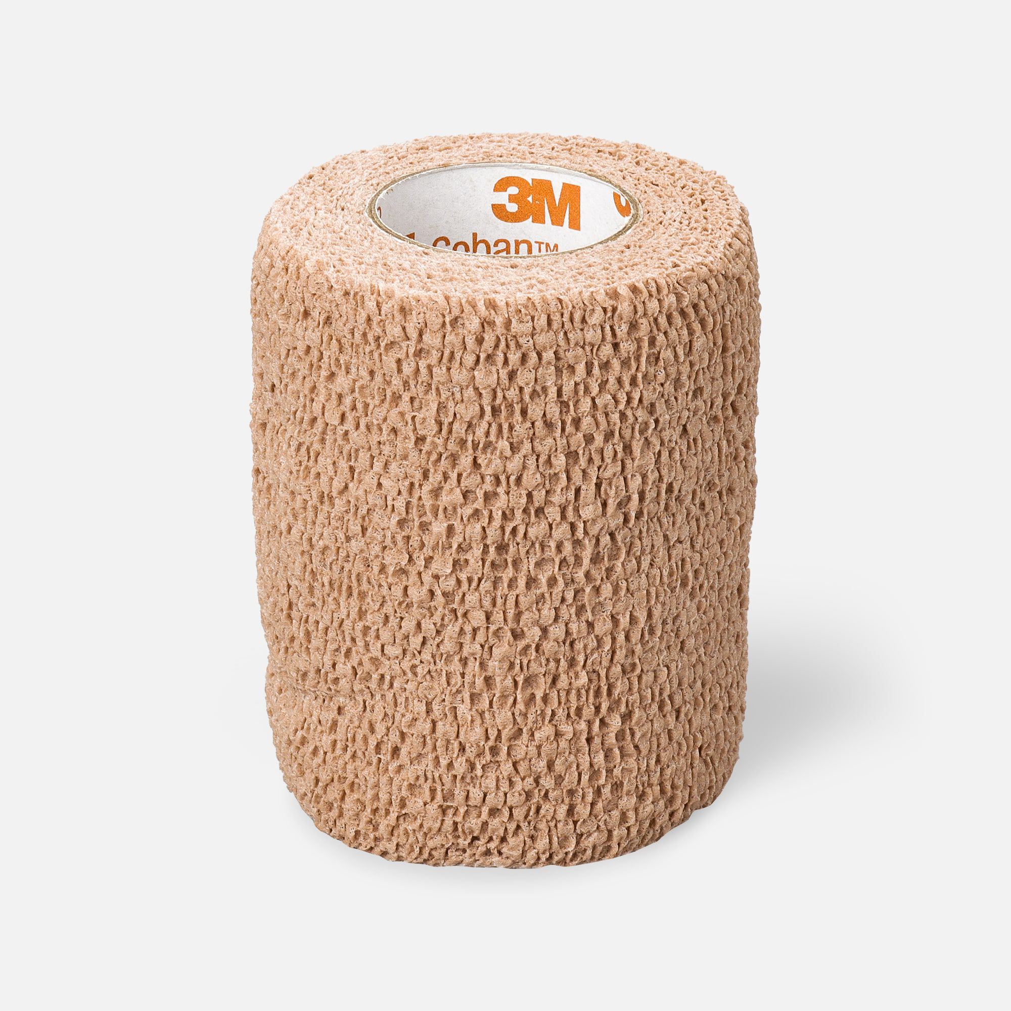 Nexcare No Hurt Self-Adherent Wrap, 3 in x 80 in, Tan, , large
