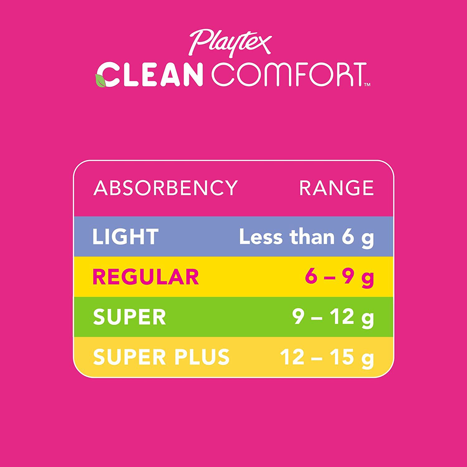 Playtex Clean Comfort Organic Tampons, , large