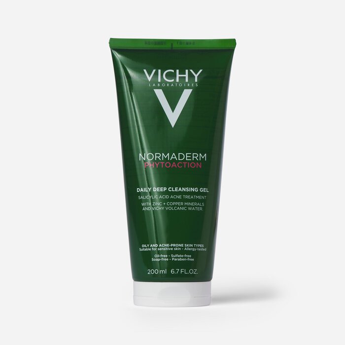 Vichy Normaderm PhytoAction Daily Deep Cleansing Gel with Salicylic Acid, 6.7 oz., , large