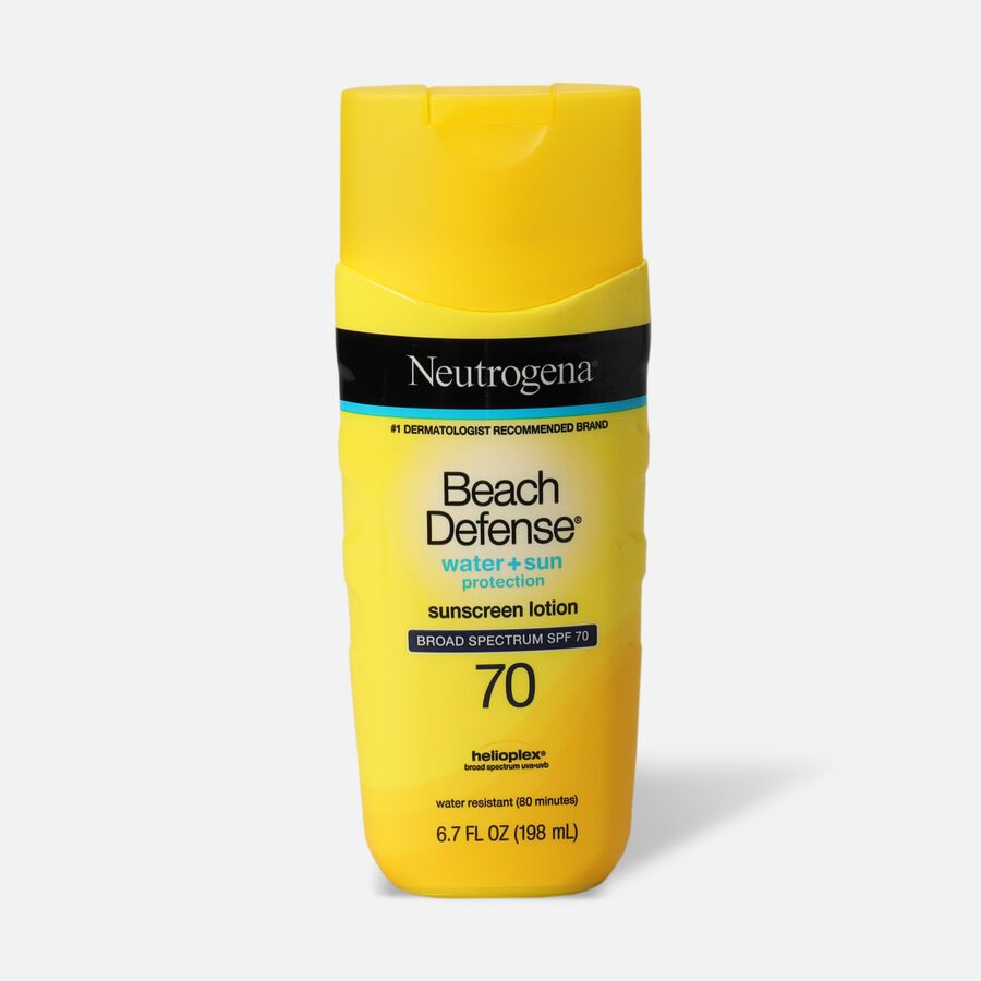 Neutrogena Beach Defense&reg; Sunscreen Lotion, Broad Spectrum, SPF 70, 6.7 oz., , large image number 0