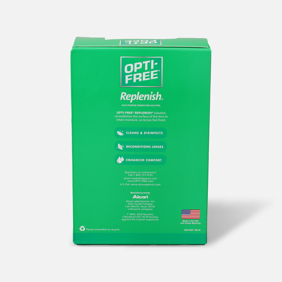 Opti-Free Replenish Multi-Purpose Disinfection Solution, 10 oz., 2-Pack, , large image number 1