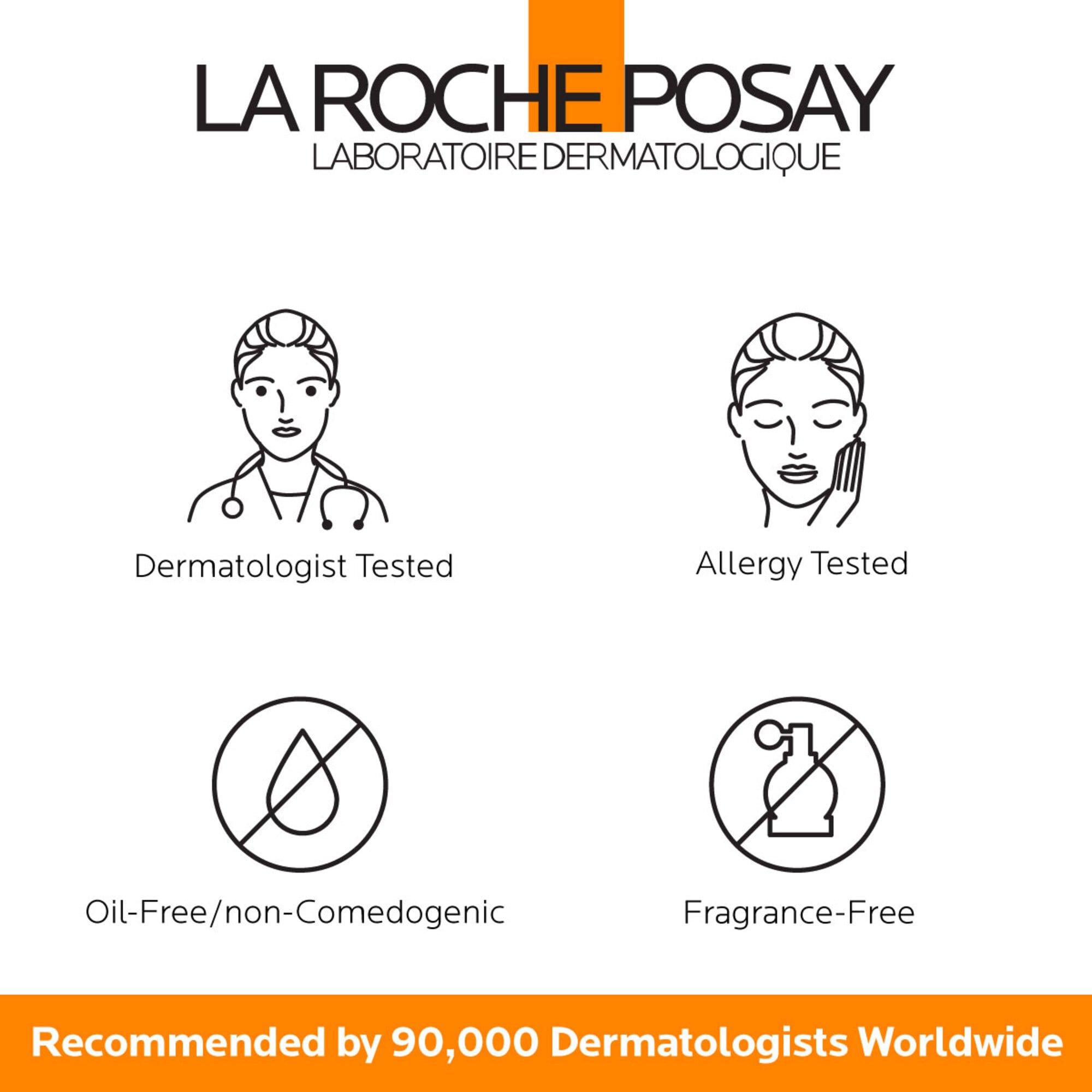 La Roche-Posay Anthelios Clear Skin, Dry Touch Face Sunscreen, Oil Free with SPF 60, 1.7 fl oz., , large