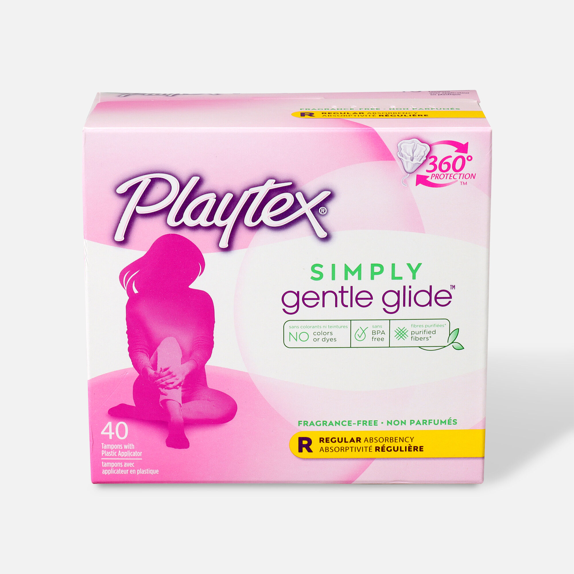 Playtex Gentle Glide Regular Tampons, , large