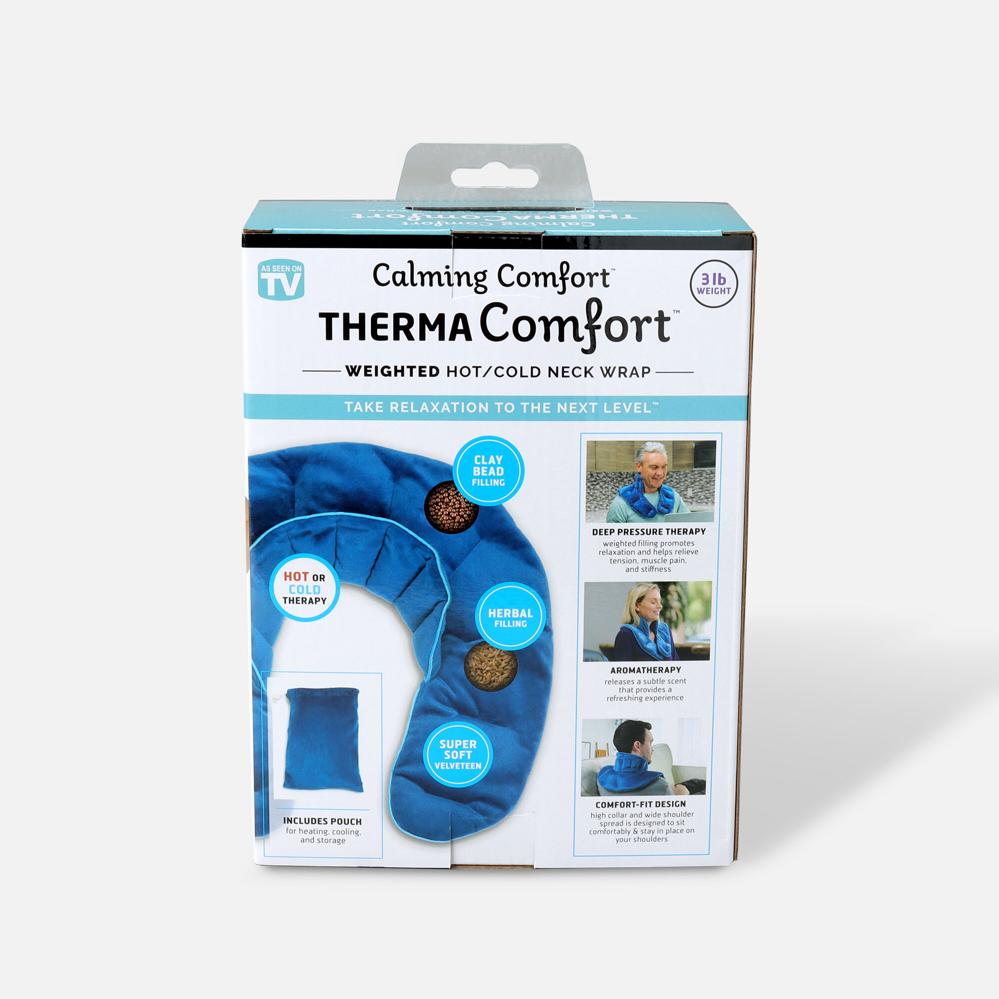 ThermaComfort™ 3 lb. Weighted Hot/Cold Neck Wrap, , large