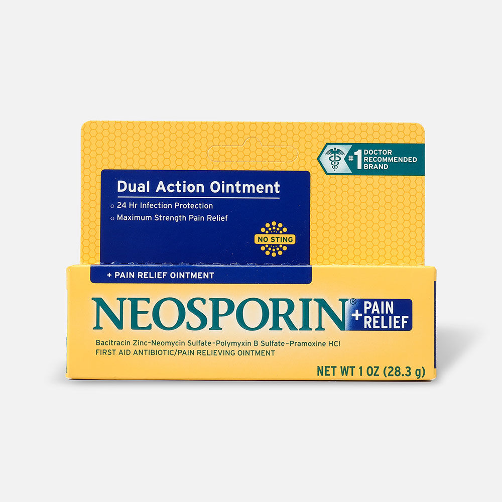 Neosporin Plus Pain Relief Maximum-Strength Antibiotic Ointment, 1 oz., , large