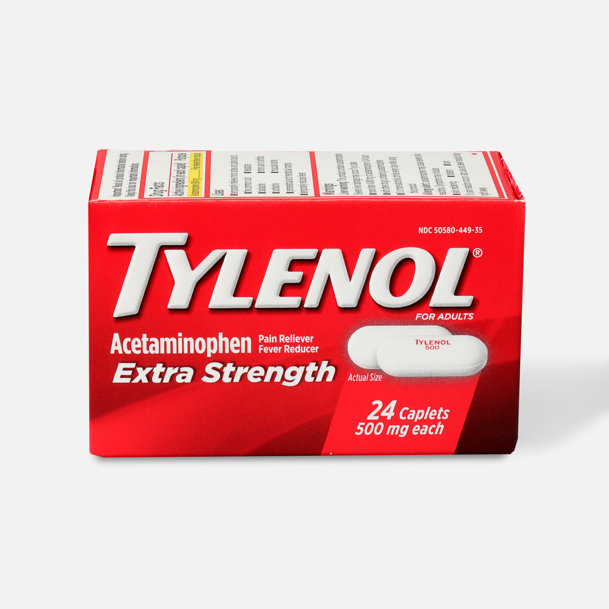 Tylenol Extra Strength Caplets, 24 ct.