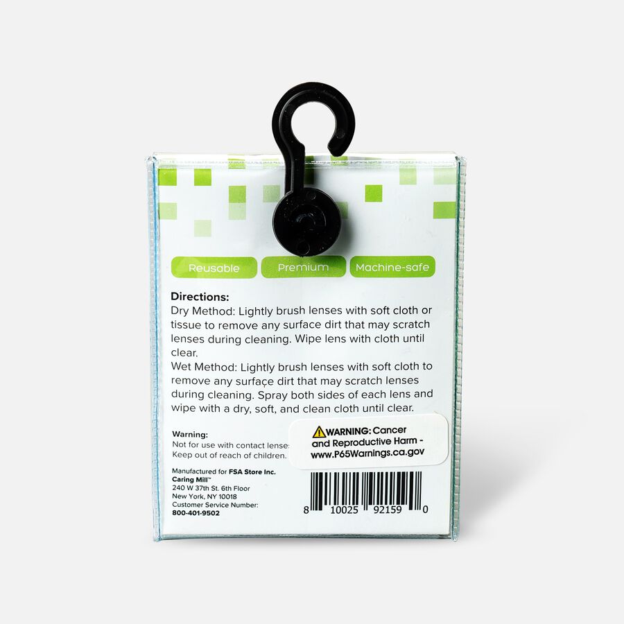 Caring Mill&trade; Lens Cloth, Microfiber, Assorted, 3-Pack, , large image number 1