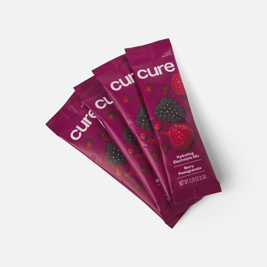 Cure Hydrating Berry Pomegranate Electrolyte Mix, 14 ct. Pouch (2-Pack), , large image number 2