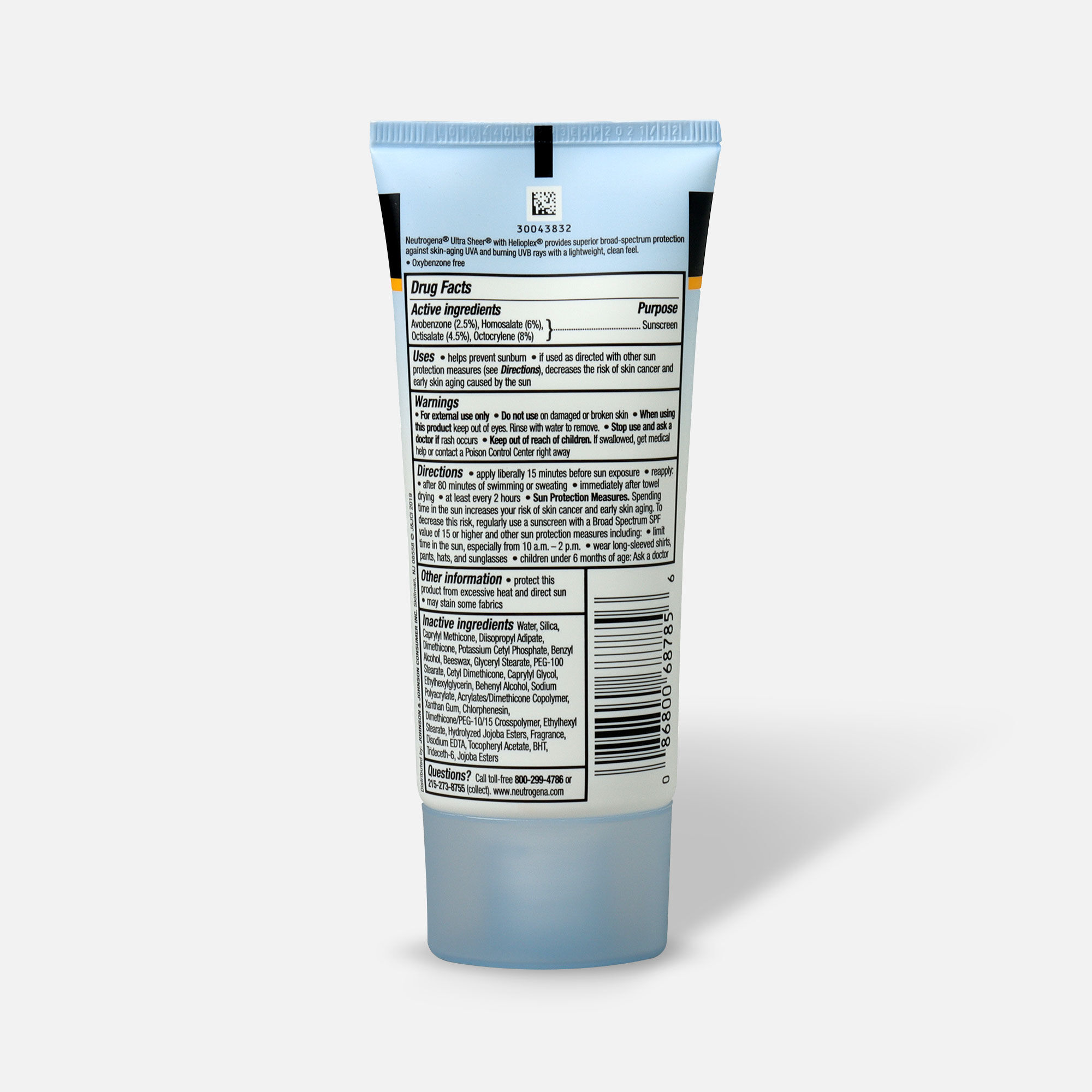 Neutrogena Ultra Sheer Dry-Touch Sunscreen, 3 oz., , large