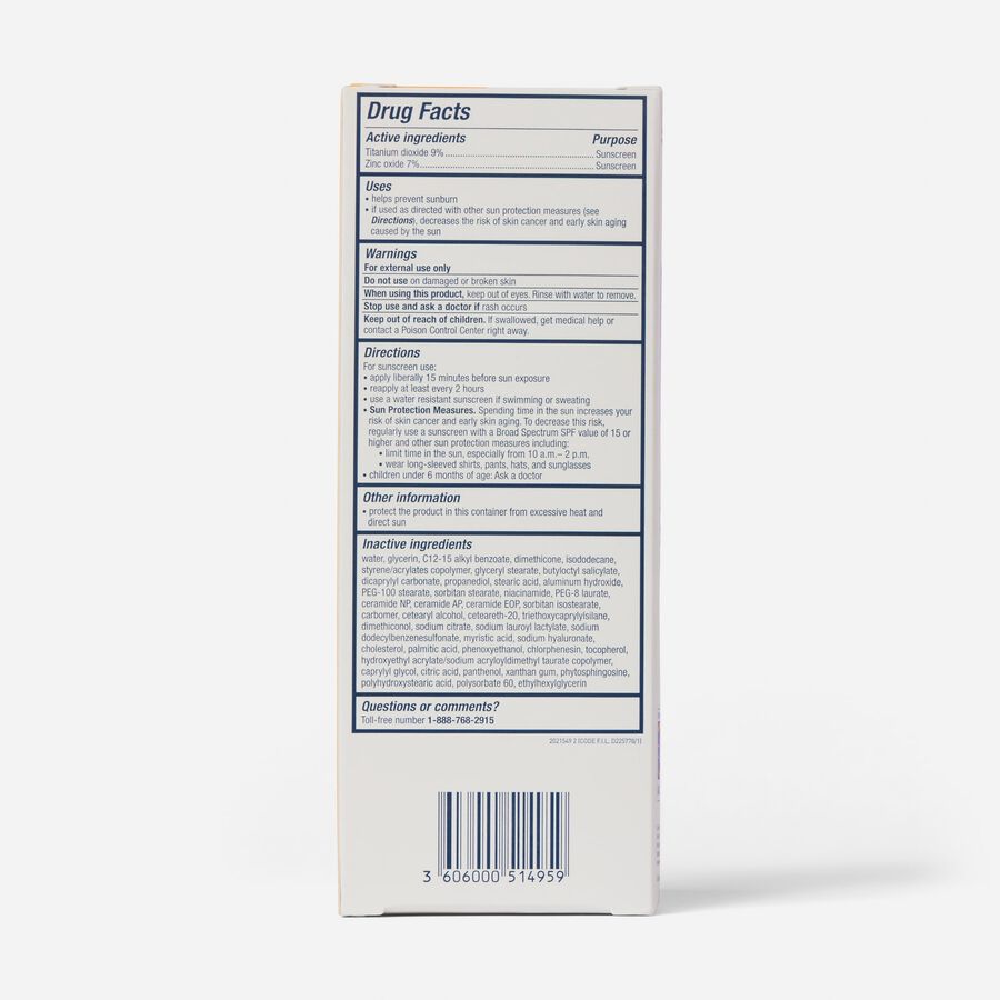 CeraVe Hydrating Mineral Face Sunscreen, 2.5 fl oz., , large image number 3