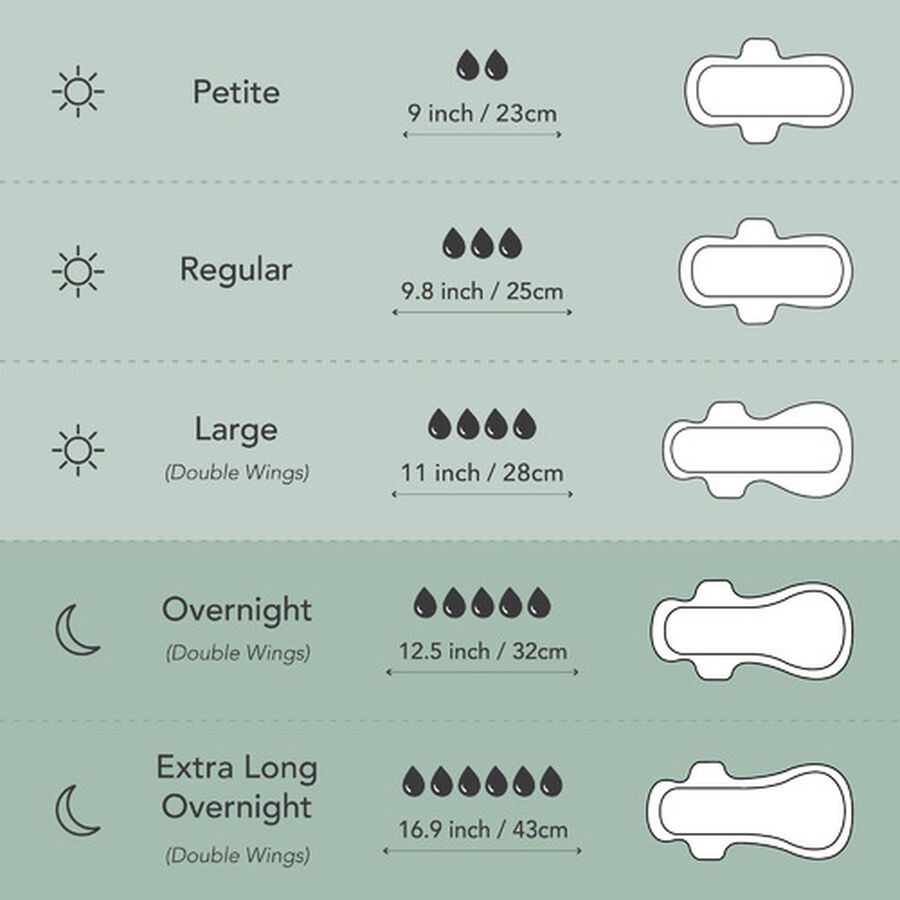 Rael Organic Cotton Cover Pads, Extra Long Overnight, , large image number 4