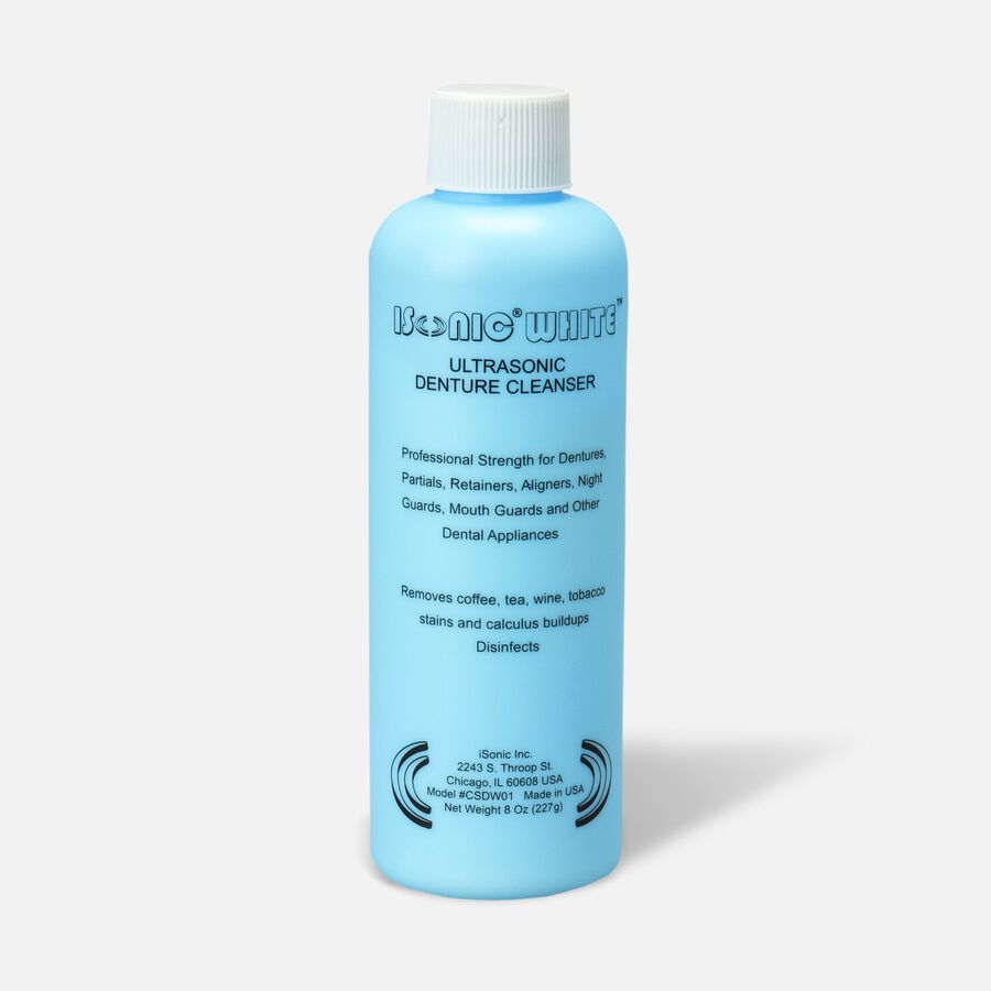 iSonic White Ultrasonic Denture Cleaning Powder, , large image number 0