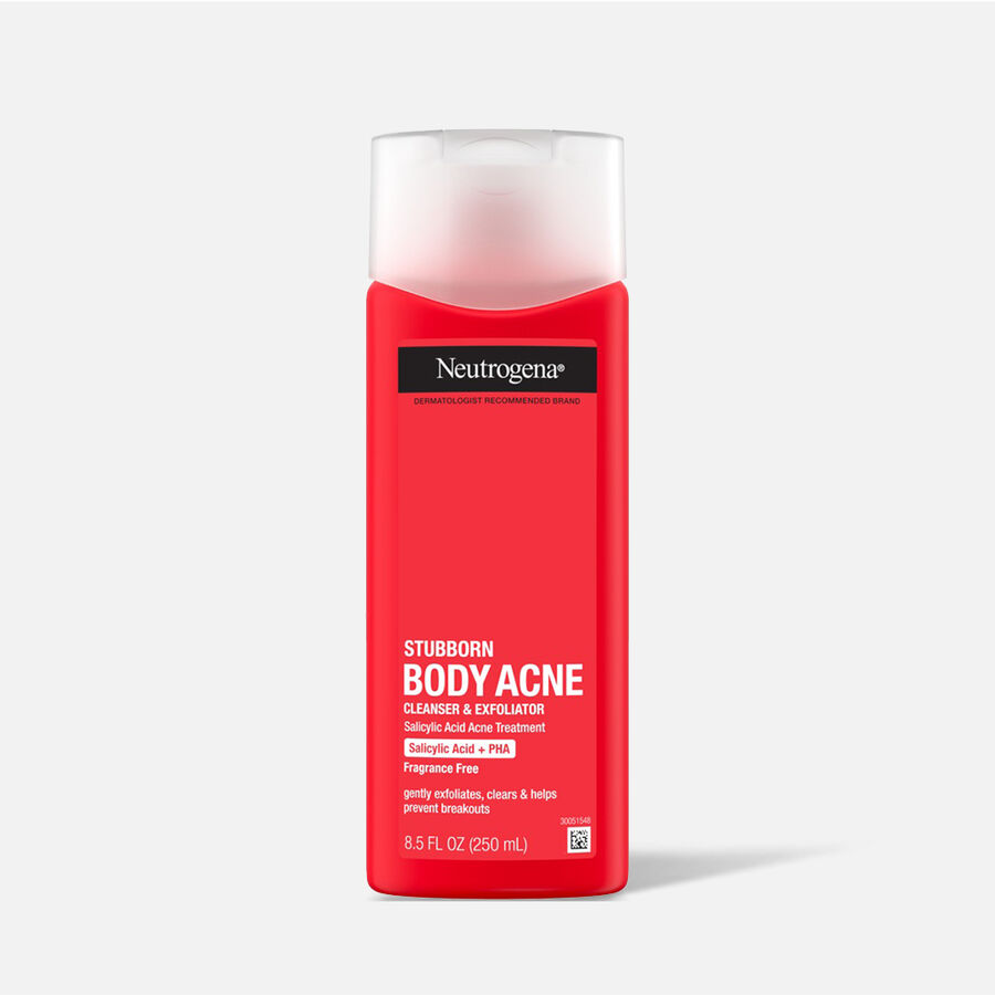 Neutrogena Stubborn Body Acne Cleanser & Exfoliator, 8.5 fl oz., , large image number 0