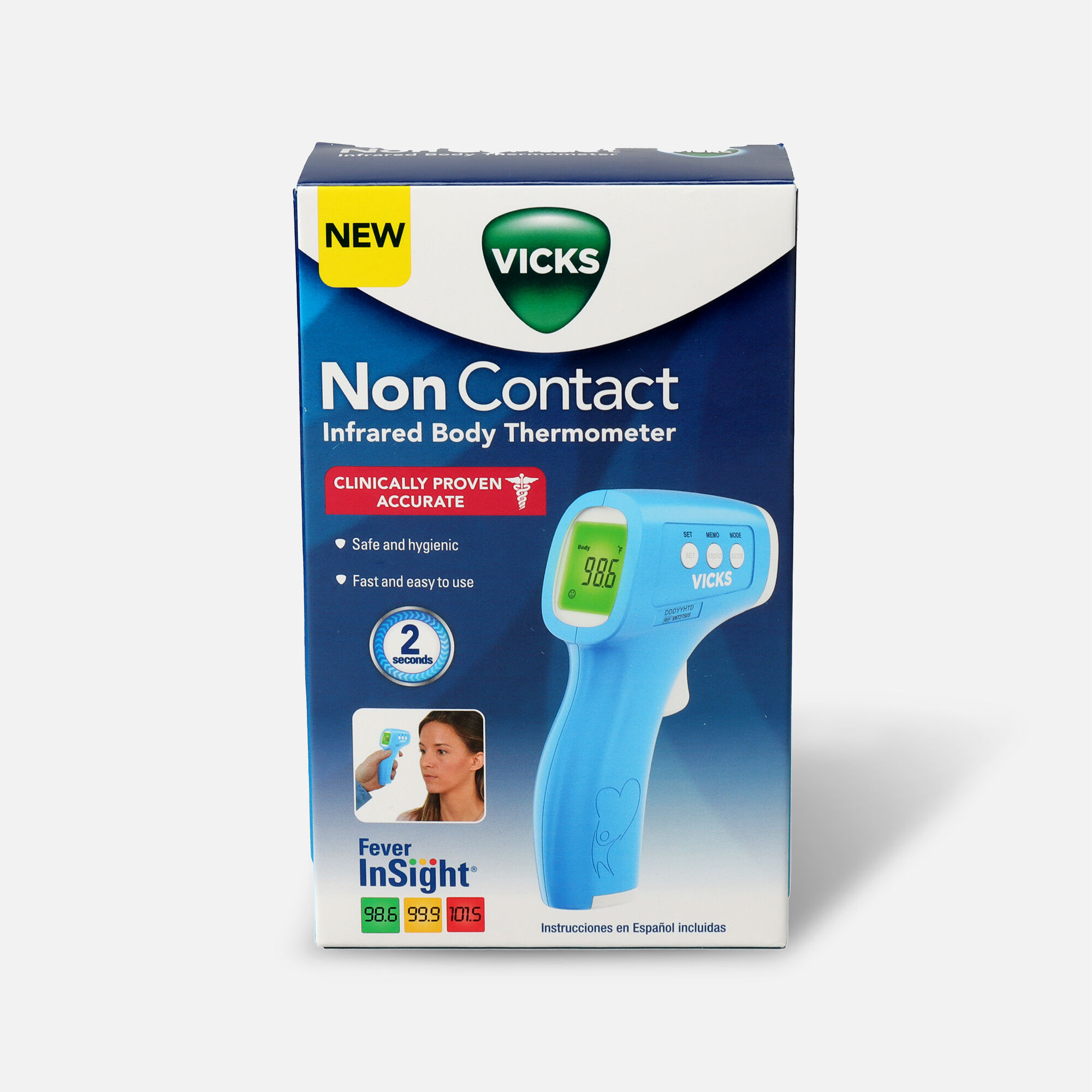 Vicks Non Contact Infrared Body Thermometer, , large