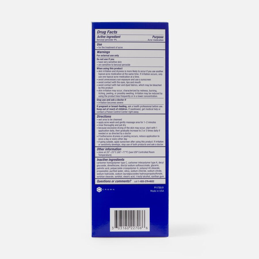 PanOxyl Creamy Wash 4%, 6 oz., , large image number 1