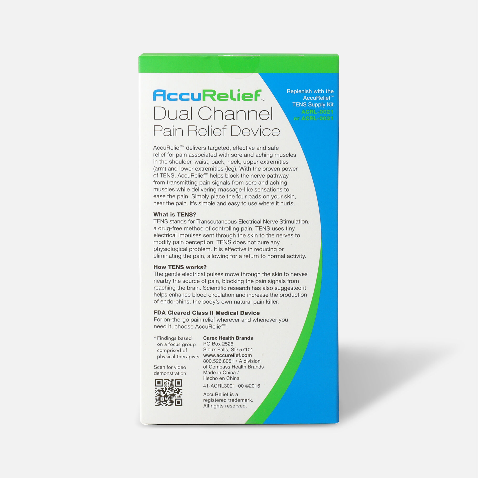 AccuRelief Dual Channel TENS, , large