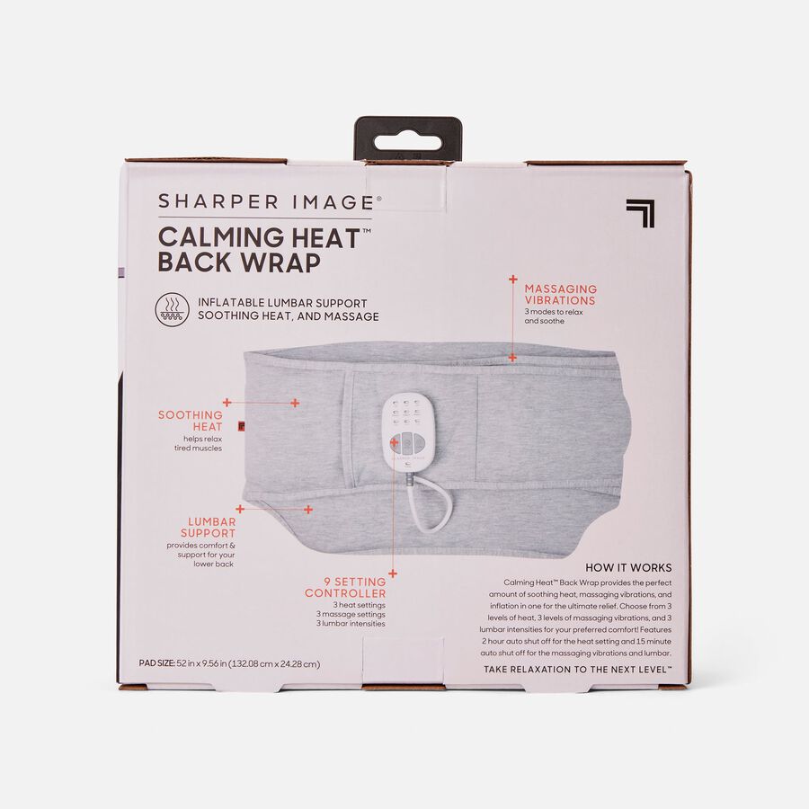 Sharper Image Calming Heat Back Wrap, , large image number 1