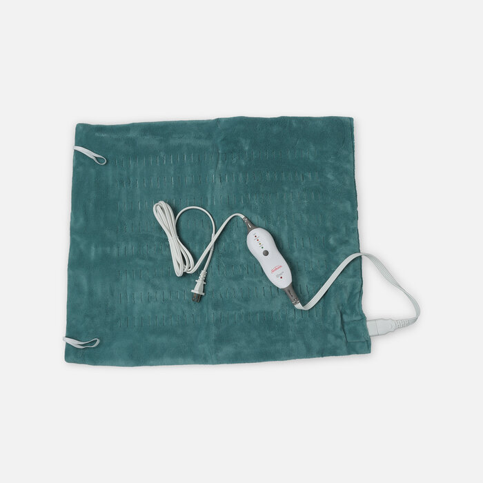 Sunbeam Premium 2X-Large Plush Heating Pad, Dark Teal, 4 Heat Settings, , large