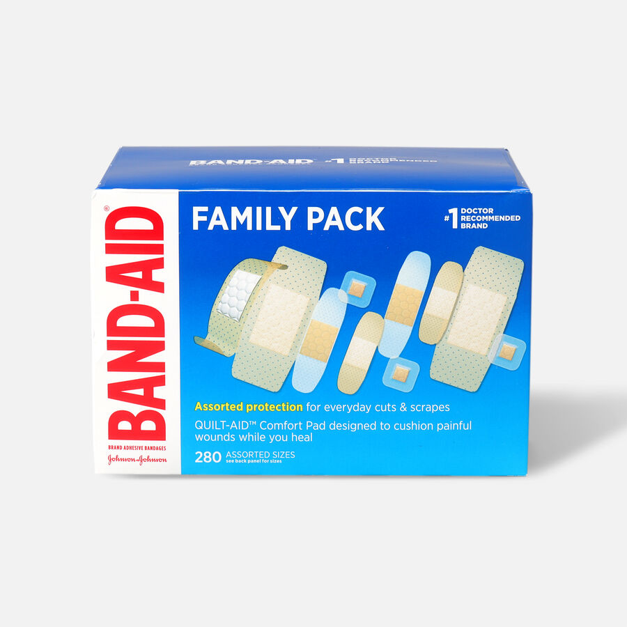 Band-Aid Family Pack Assorted Adhesive Bandages, 280 ct., , large image number 0