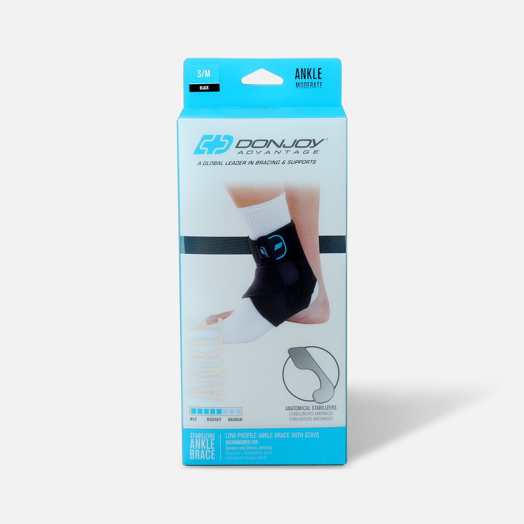 DonJoy Advantage Stabilizing Ankle Brace, Small/Medium