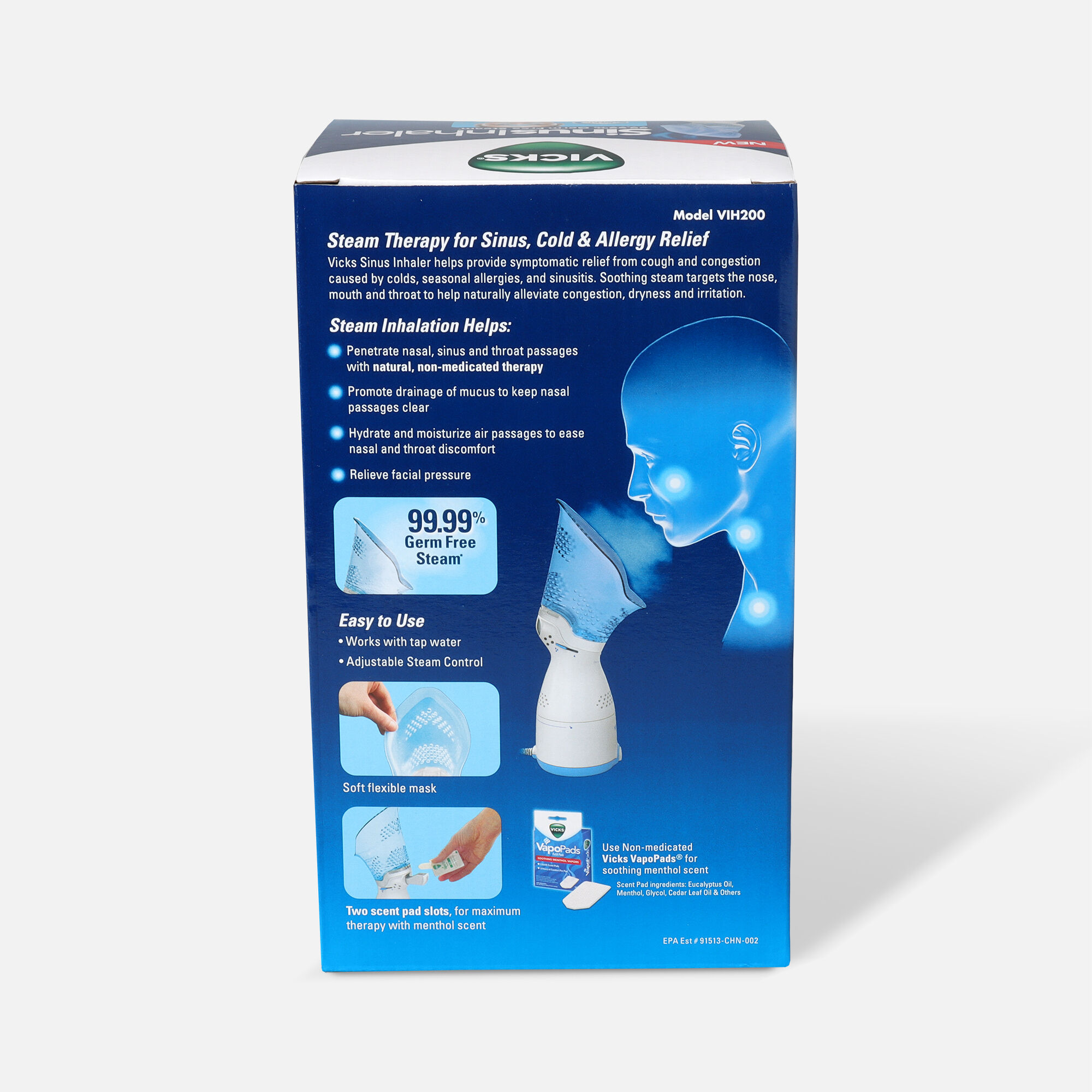 Vicks Sinus Inhaler Personal Steamer, , large