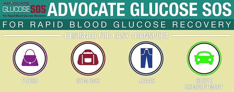 Advocate Glucose SOS Powder, Green Apple, 3.3 oz., , large image number 2