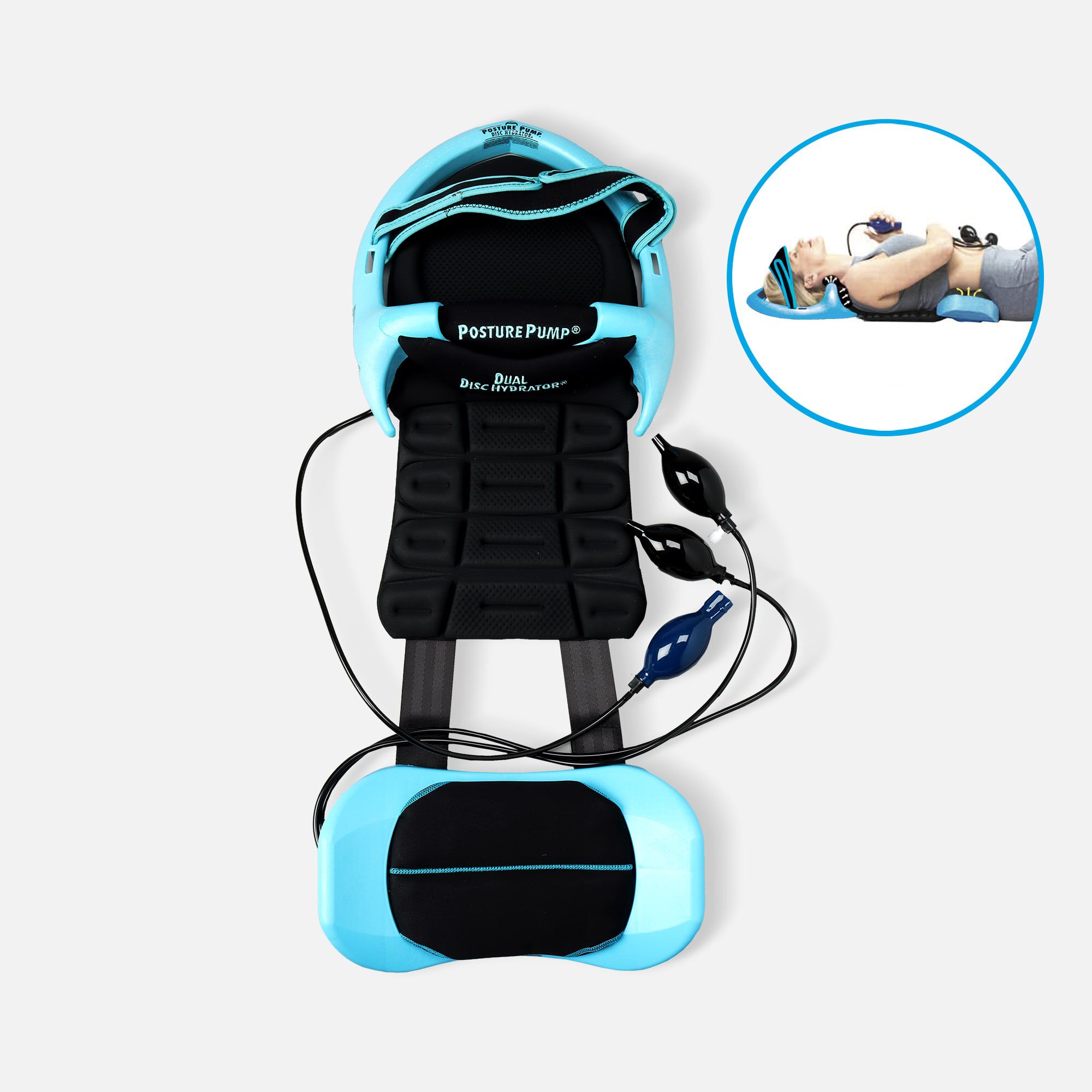 Posture PumpÂ® Dual Deluxe Full Spine with Disc Hydrator, Model 4100-D