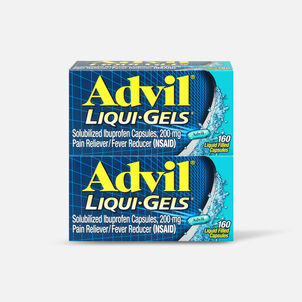 Advil Pain Reliever Fever Reducer Liqui-Gels, 160 ct. (2-Pack)