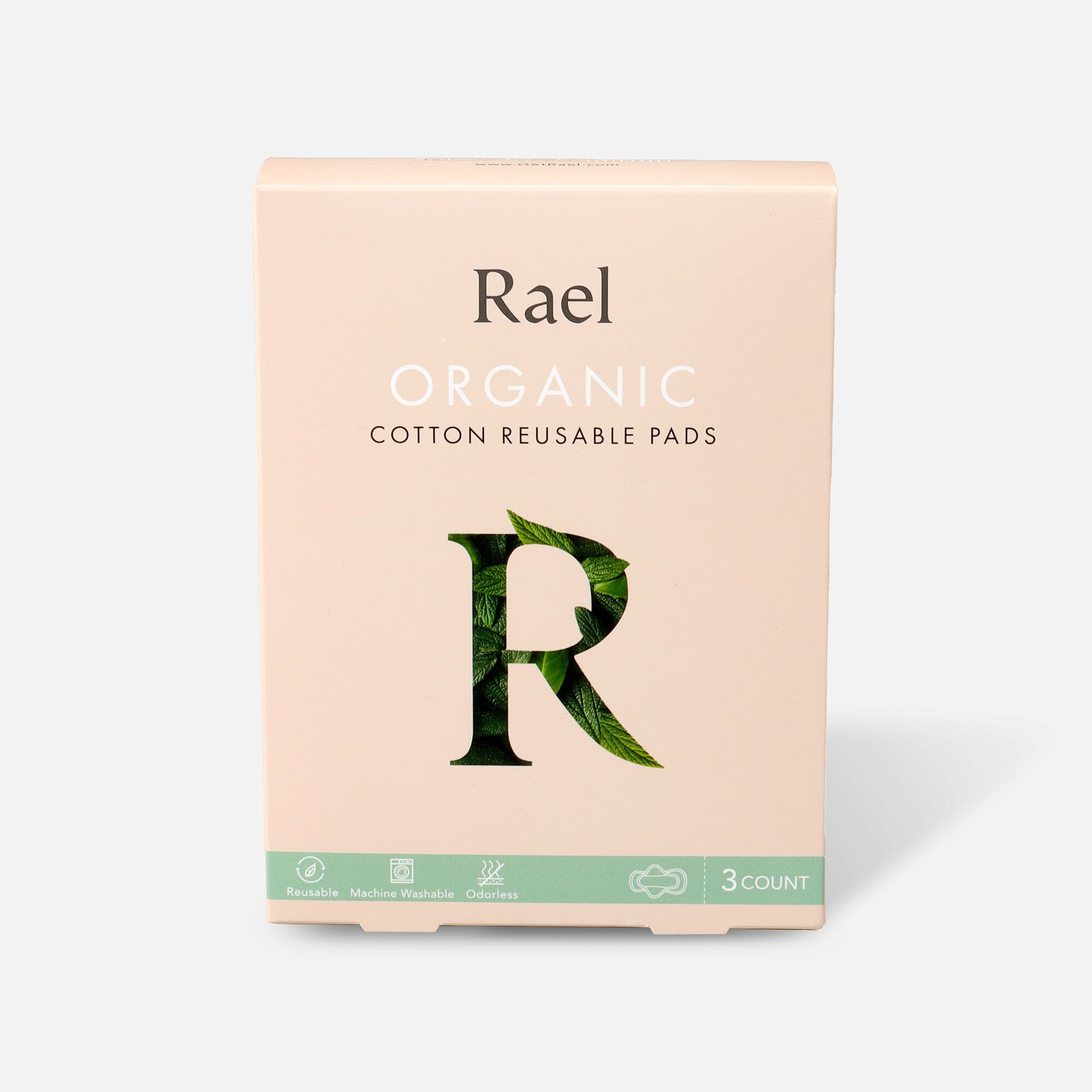 Rael Organic Cotton Reusable Pads, , large