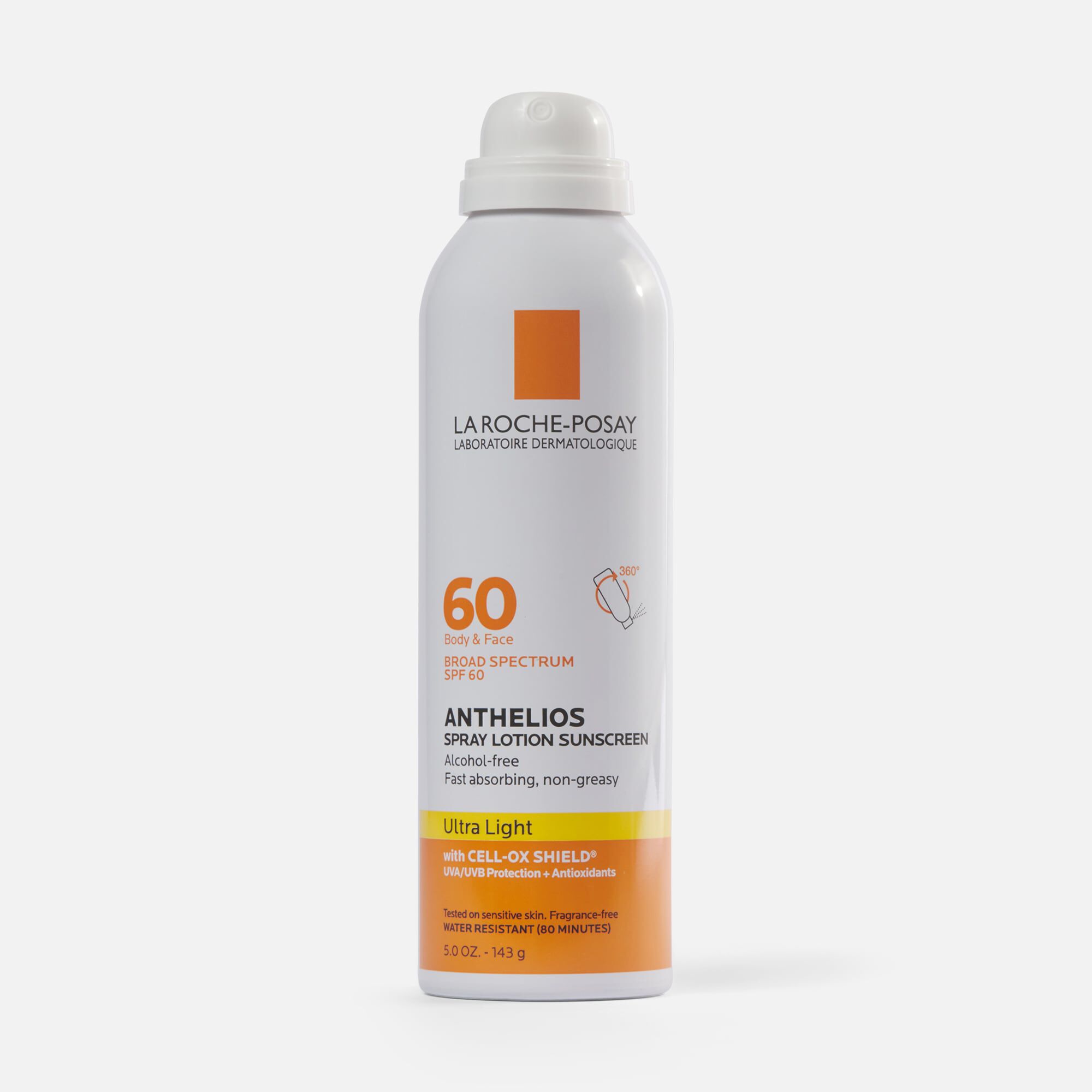 La Roche-Posay Anthelios SPF 60 Aerosol Sunscreen, 5 fl oz., , large