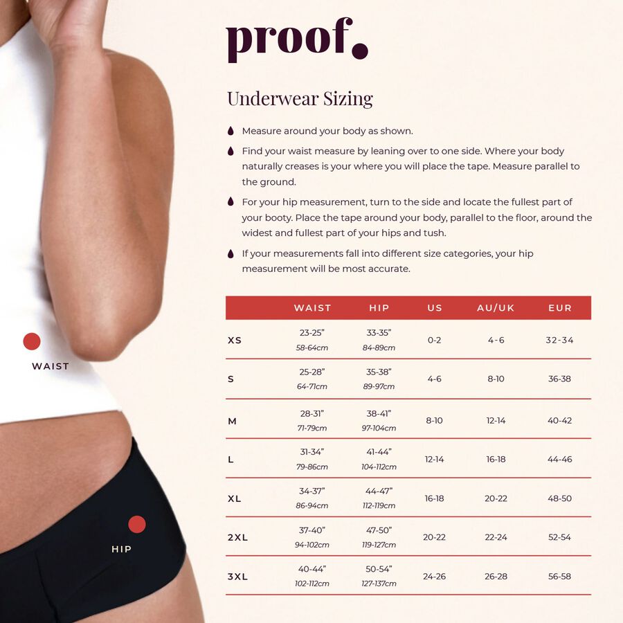 Proof&reg; Period Underwear - Everyday Panties (1 Light Tampon/Panty Liner), , large image number 2
