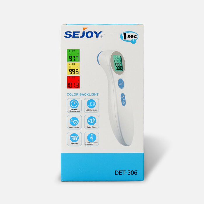 Sejoy Infrared Forehead Thermometer, , large