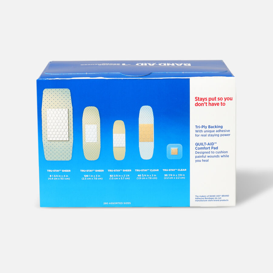 Band-Aid Family Pack Assorted Adhesive Bandages, 280 ct., , large image number 1