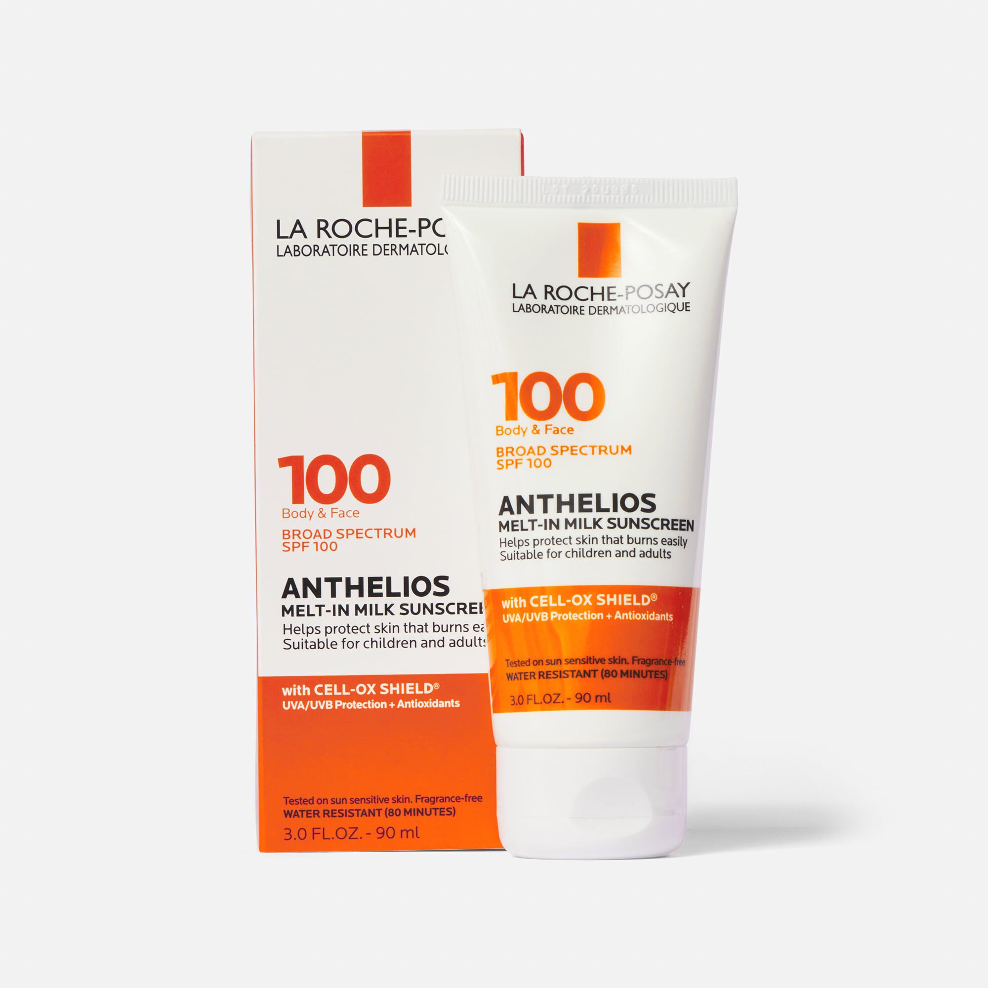 La Roche-Posay Anthelios Melt-In Milk Sunscreen for Face & Body SPF 100, 3 fl oz., , large