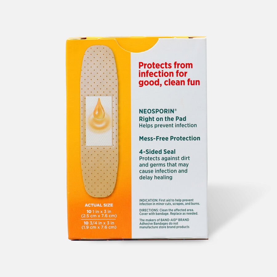 Band-Aid Bandages with Neosporin Antibiotic Ointment, Assorted Sizes, 20 ct., , large image number 1