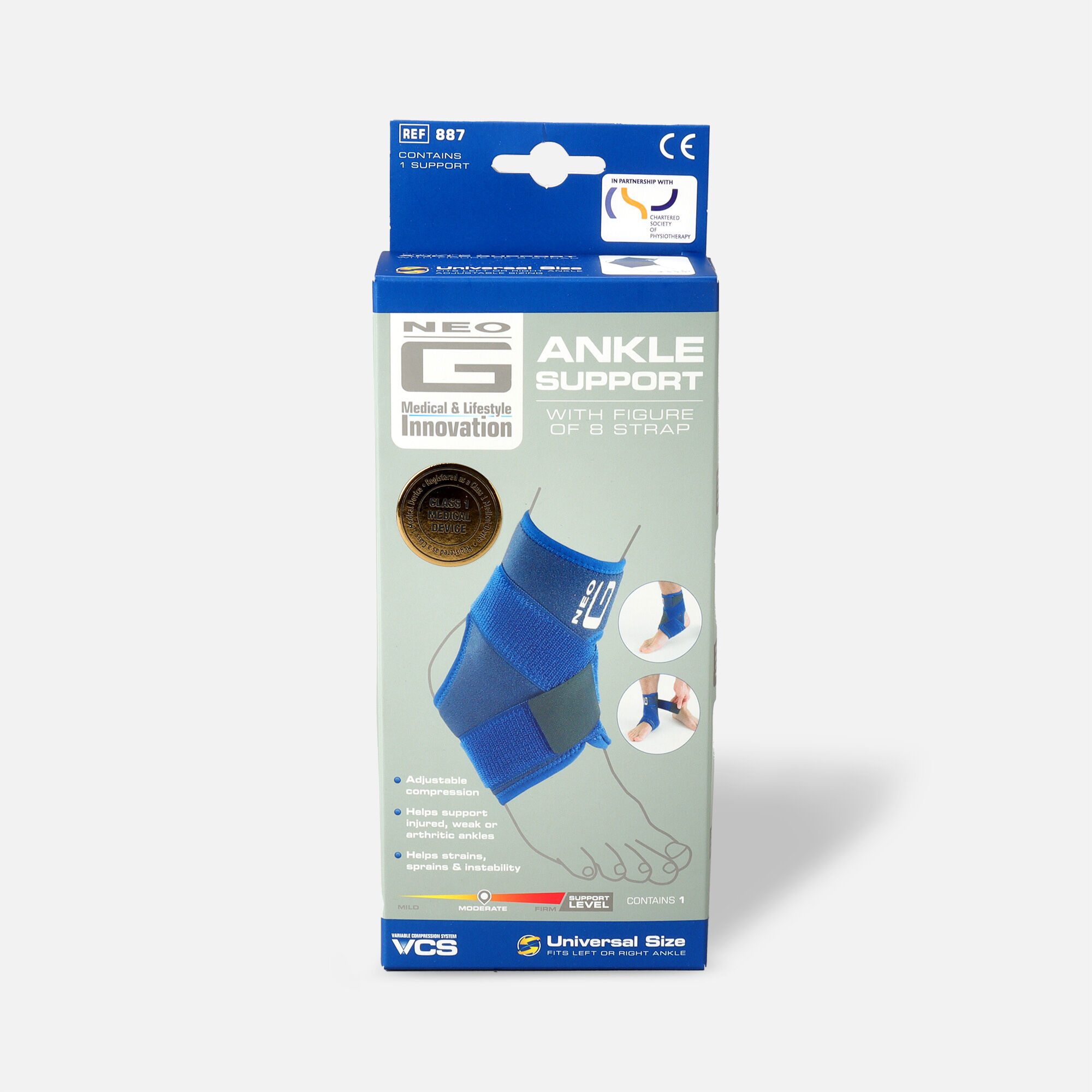 Neo G Figure of 8 Ankle Brace, One Size