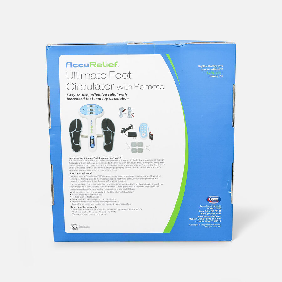 Carex AccuRelief Ultimate Foot Circulator with Remote, , large image number 2