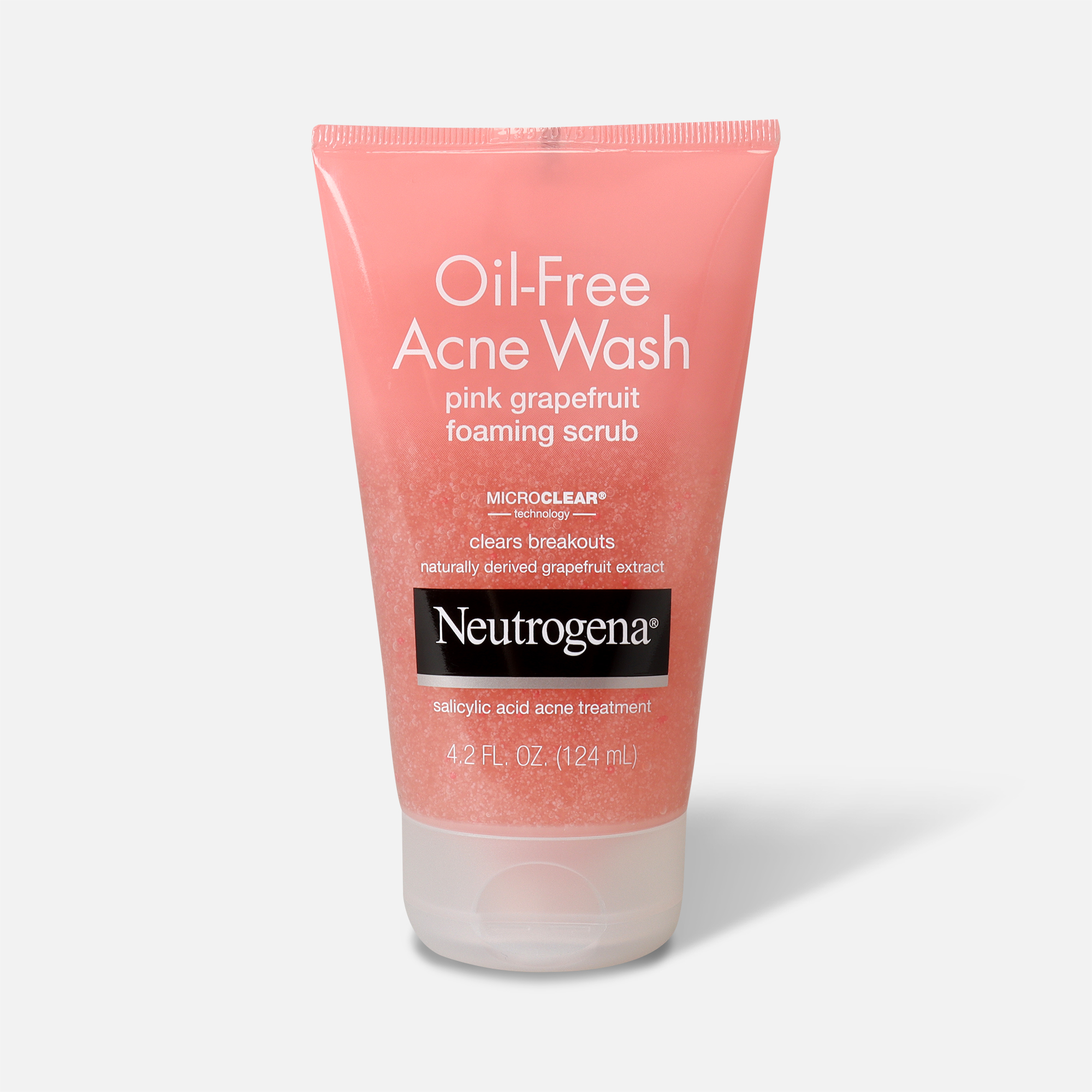 Neutrogena Pink Grapefruit Oil-Free Foaming Acne Scrub, 6.7 fl oz.